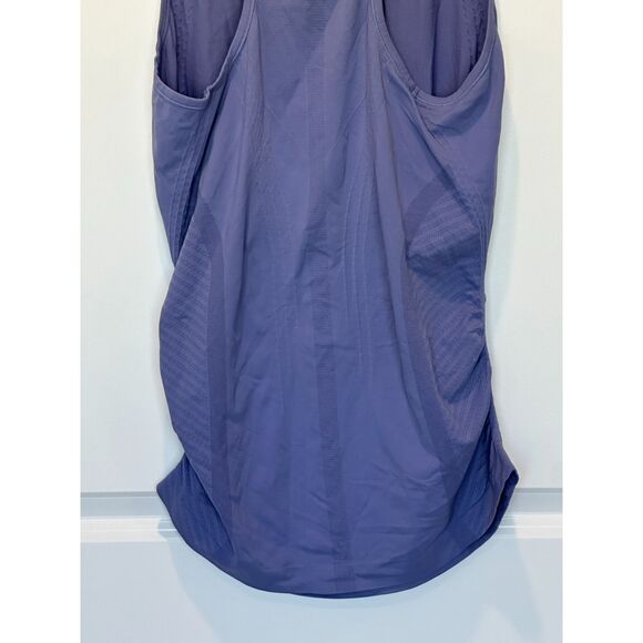 Athleta Ruched Side Racerback Tank Top Purple Size Large - Picture 5 of 9